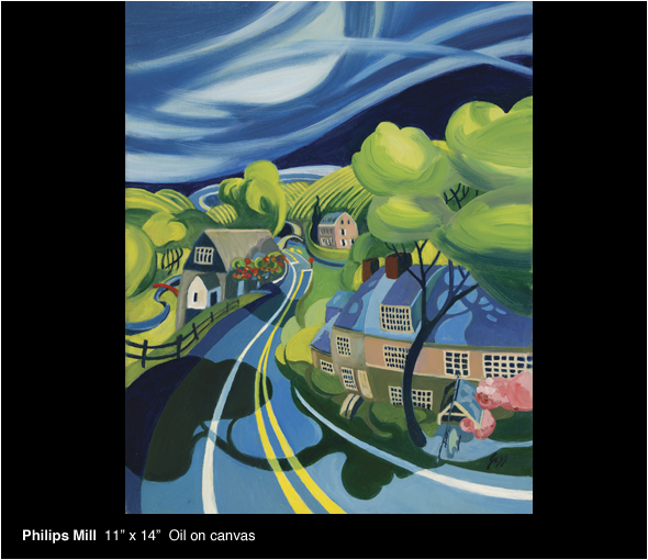 Phillips Mill oil paintings by Tom Gass