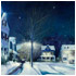 snow-glow oil paintings by Tom Gass